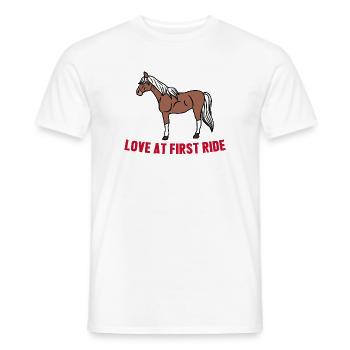 Cool Horse Déclaration Chevaux islandais Amour de cheval - T-shirt homme - blanc - Devant - AI Model Male 178 dark (178cm)
