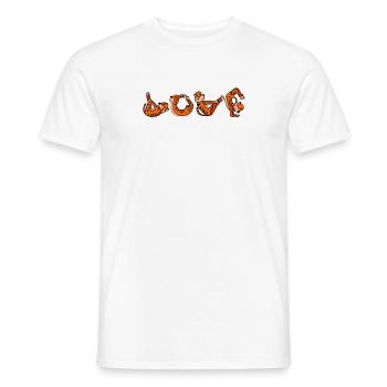Love Yoga Fitness Tiger - Männer T-Shirt - Weiß - Vorne - AI Model Male 178 dark (178cm)