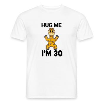 30 birthday - 30 years - hug - Men's T-Shirt - white - Front - AI Model Male 178 dark (178cm)