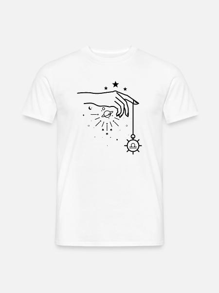 Libra zodiac astrology - Men's T-Shirt - white