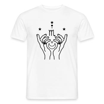 Skorpion-Tierkreis-Astrologie - Männer T-Shirt - Weiß - Vorne - AI Model Male 178 dark (178cm)