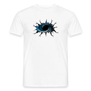 Trou noir - T-shirt homme - blanc - Devant - AI Model Male 178 dark (178cm)