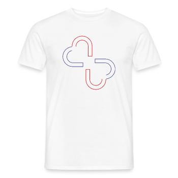 Dual Core - Men's T-Shirt - white - Front - AI Model Male 178 dark (178cm)