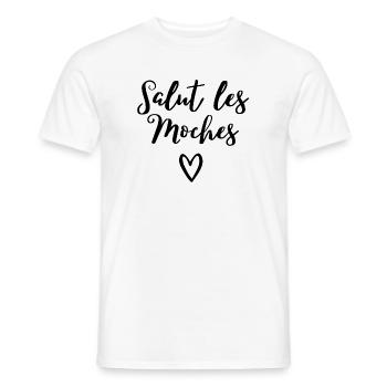meilleure copine, meilleure amie, meilleure maman - T-shirt homme - blanc - Devant - AI Model Male 178 dark (178cm)