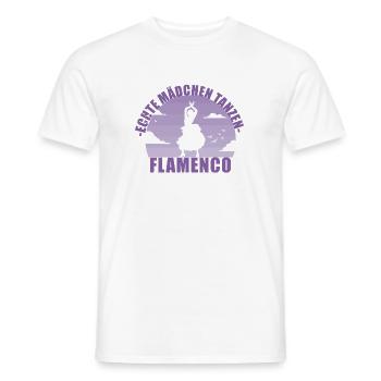 Flamenco Tänzerin Andalusien Tanz Geschenk - Männer T-Shirt - Weiß - Vorne - AI Model Male 178 dark (178cm)