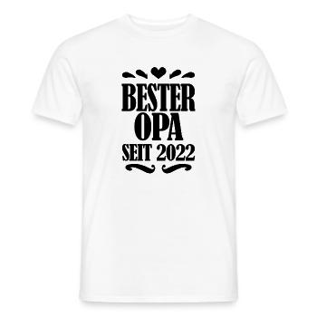 Bester Opa seit 2022 - Männer T-Shirt - Weiß - Vorne - AI Model Male 178 dark (178cm)