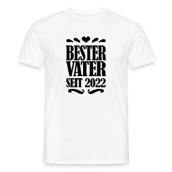 Bester Vater seit 2022 - Männer T-Shirt - Weiß - Vorne - AI Model Male 178 dark (178cm)