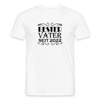 Bester Vater seit 2022 - Männer T-Shirt - Weiß - Vorne - AI Model Male 178 dark (178cm)