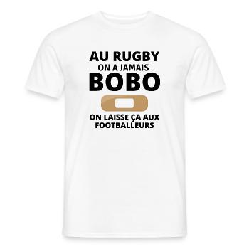 Rugby, Rugby-Sport, Rugby-Humor, Rugby-Fan - Männer T-Shirt - Weiß - Vorne - AI Model Male 178 dark (178cm)