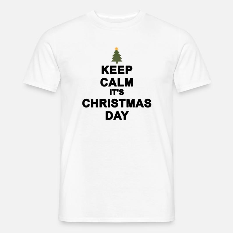 Keep calm Christmas - Men's T-Shirt - white