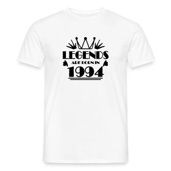 1994 - Born 1994 - Men's T-Shirt - white - Front - AI Model Male 178 dark (178cm)