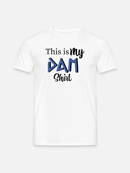 This is my DAM shirt - Percy Jackson inspired art - Men's T-Shirt - white