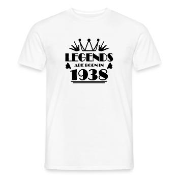 1938 - Jahrgang 1938 - Männer T-Shirt - Weiß - Vorne - AI Model Male 178 dark (178cm)