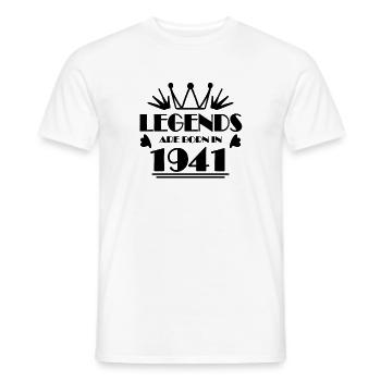 1941 - Born 1941 - Men's T-Shirt - white - Front - AI Model Male 178 dark (178cm)