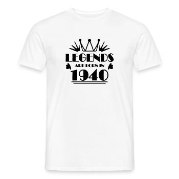 1940 - Jahrgang 1940 - Männer T-Shirt - Weiß - Vorne - AI Model Male 178 dark (178cm)