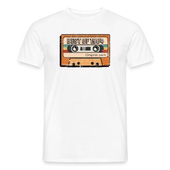 Das Beste von 1984 Retro Kassette - Männer T-Shirt - Weiß - Vorne - AI Model Male 178 dark (178cm)
