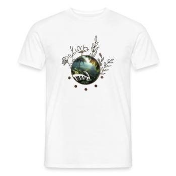 Klavier im Dschungel - Männer T-Shirt - Weiß - Vorne - AI Model Male 178 dark (178cm)