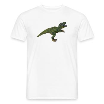 Tom T-Rex - Men's T-Shirt - white - Front - AI Model Male 178 dark (178cm)