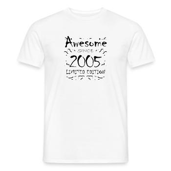 2005 - Born 2005 - Fantastic since 2005 - Men's T-Shirt - white - Front - AI Model Male 178 dark (178cm)