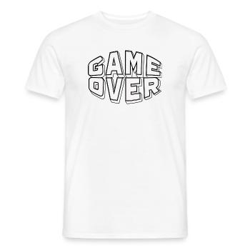 Spielende - Männer T-Shirt - Weiß - Vorne - AI Model Male 178 dark (178cm)