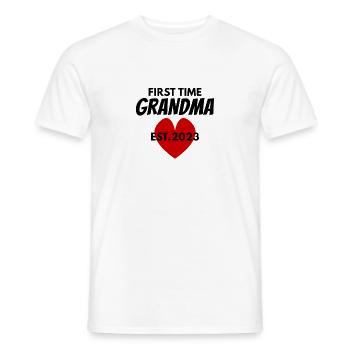 Grand-mère pour la première fois - Grand-mère 2023 - T-shirt homme - blanc - Devant - AI Model Male 178 dark (178cm)