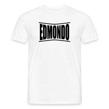 t-shirt Edmondo t-shirt idée cadeau - T-shirt homme - blanc - Devant - AI Model Male 178 dark (178cm)