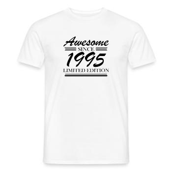1995 - Born 1995 - Fantastic since 1995 - Men's T-Shirt - white - Front - AI Model Male 178 dark (178cm)