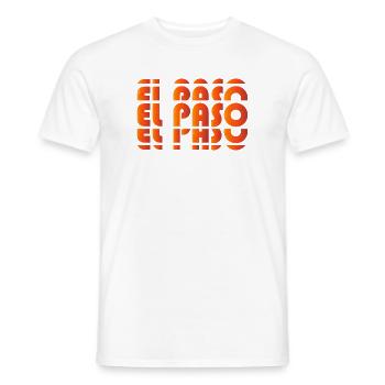El Paso Gradient Raster - Männer T-Shirt - Weiß - Vorne - AI Model Male 178 dark (178cm)