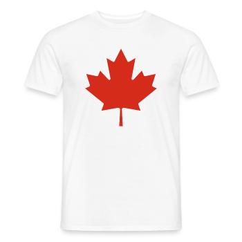 Show off your colors – Canada - Men's T-Shirt - white - Front - AI Model Male 178 dark (178cm)