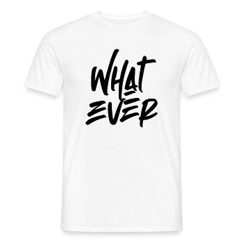 Quoi que - T-shirt homme - blanc - Devant - AI Model Male 178 dark (178cm)