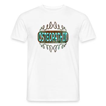 OSTEOPATHIE THERAPEUTIN - BERUF OSTEOPATHIN - Männer T-Shirt - Weiß - Vorne - AI Model Male 178 dark (178cm)
