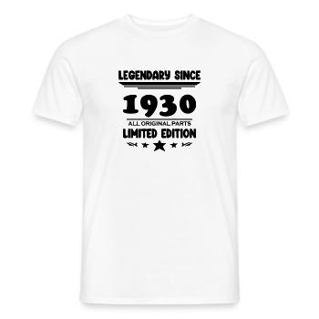 1930 - Jahrgang 1930 - Männer T-Shirt - Weiß - Vorne - AI Model Male 178 dark (178cm)