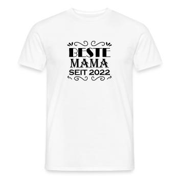 Beste Mama seit 2022 - Männer T-Shirt - Weiß - Vorne - AI Model Male 178 dark (178cm)