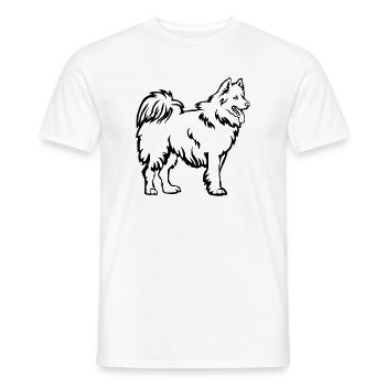 Samoyed - Men's T-Shirt - white - Front - AI Model Male 178 dark (178cm)