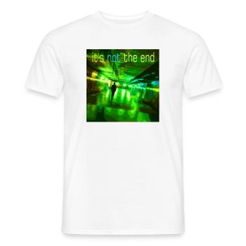 Es ist nicht das Ende Neon Tunnel - Männer T-Shirt - Weiß - Vorne - AI Model Male 178 dark (178cm)