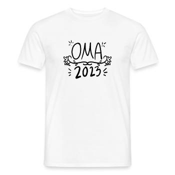 Oma 2023 - Werdende Oma 2023 - Männer T-Shirt - Weiß - Vorne - AI Model Male 178 dark (178cm)