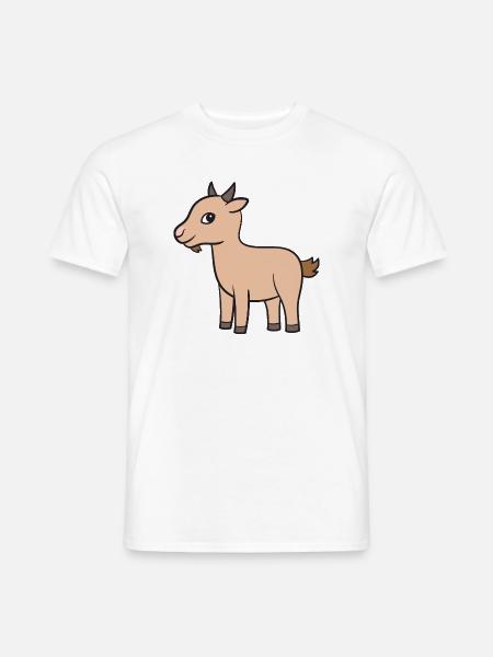Ziege Ziegen Geiss - Männer T-Shirt - Weiß