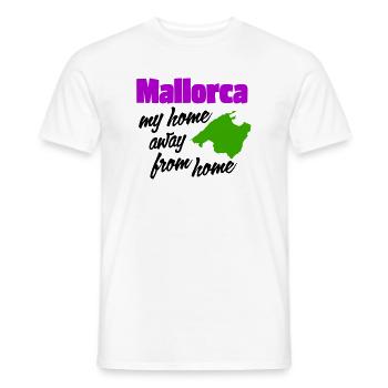 Majorque – ma deuxième maison - T-shirt homme - blanc - Devant - AI Model Male 178 dark (178cm)