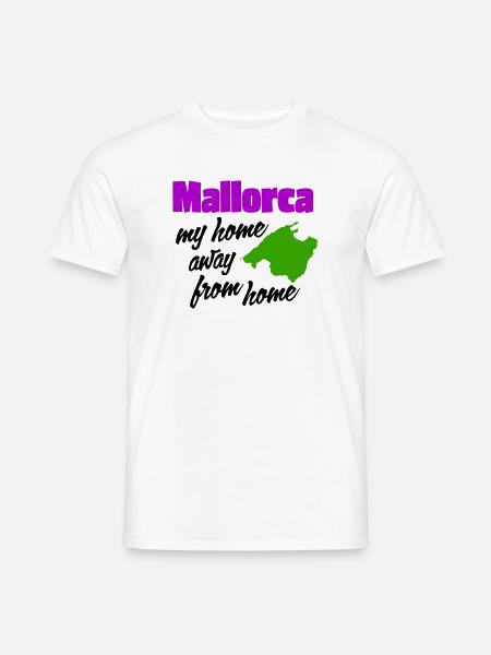 Majorque – ma deuxième maison - T-shirt homme - blanc