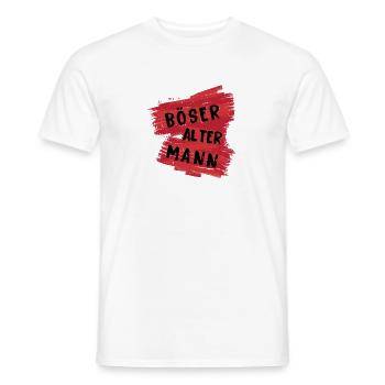 Böser Alter Mann - Männer T-Shirt - Weiß - Vorne - AI Model Male 178 dark (178cm)
