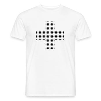 Kreuzpunkte - Männer T-Shirt - Weiß - Vorne - AI Model Male 178 dark (178cm)