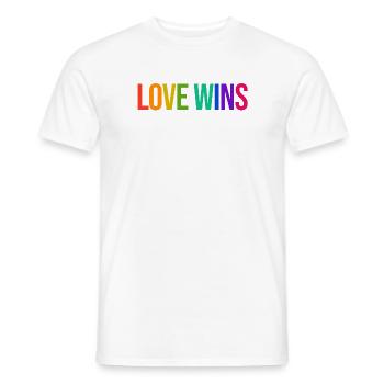 Regenbogen Lgbt Gleichberechtigung Statement Stolz - Männer T-Shirt - Weiß - Vorne - AI Model Male 178 dark (178cm)
