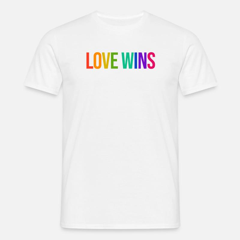 Rainbow Lgbt Equality Statement Pride - Men's T-Shirt - white