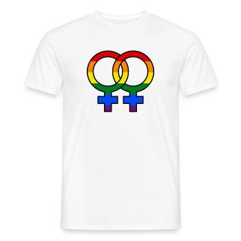 Gleichgeschlechtliche Ehe Lgbt Beziehung Stolz - Männer T-Shirt - Weiß - Vorne - AI Model Male 178 dark (178cm)