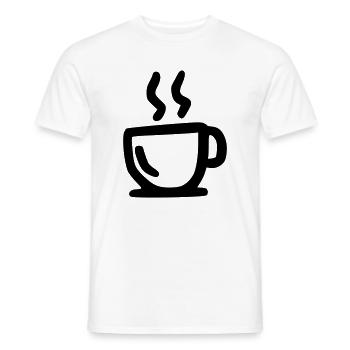 heiße Tasse - Männer T-Shirt - Weiß - Vorne - AI Model Male 178 dark (178cm)
