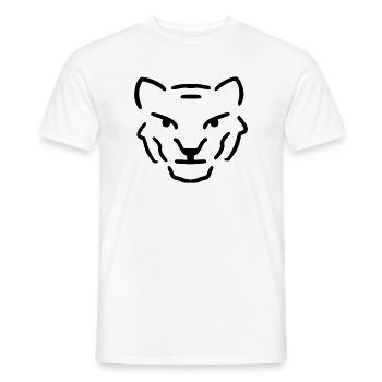 Tiger - Men's T-Shirt - white - Front - AI Model Male 178 dark (178cm)