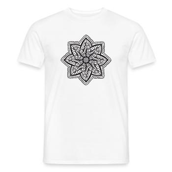 Mandala - Männer T-Shirt - Weiß - Vorne - AI Model Male 178 dark (178cm)