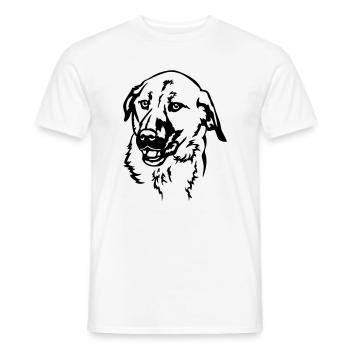 Kangal Kopf - Männer T-Shirt - Weiß - Vorne - AI Model Male 178 dark (178cm)