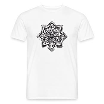 Mandala - T-shirt homme - blanc - Devant - AI Model Male 178 dark (178cm)
