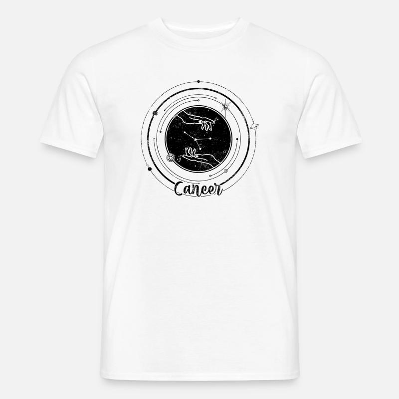 Midnight Spark Silhouette - Männer T-Shirt - Weiß